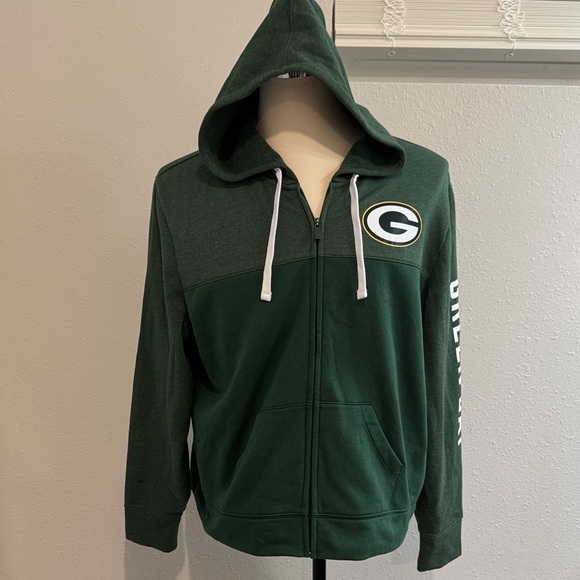 Fanatics Dark Green Bay Packers Jacket with Hood - Picture 1 of 4